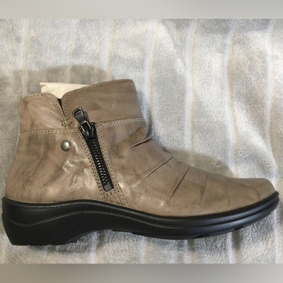 Romika Ibiza 106 Graphite Leather Ankle Boots EU 37 US 6 to 6.5 - Picture 9 of 10